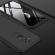 Husa full cover 360° (fata + spate + folie sticla) compatibil cu huawei mate 20 lite din plastic, black matte