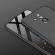Husa full cover 360° (fata + spate + folie sticla) compatibil cu huawei mate 20 lite din plastic, black matte