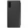 Husa luxury flip stand mirror compatibil cu samsung galaxy note 10, capac semitransparent, tip oglinda, functie de stand, negru