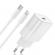 Incarcator fast charge 20w si cablu de date fast charge 1m type-c-lightning, compatibil cu iphone 14 / 14 pro / 14 pro max / 13 / 13 pro / 13 pro max / 12 / 12 pro / 12 pro max / 11 / x / 8 / 7 / 6, alb, sonorh®
