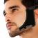 Pieptan contur barba, negru, 14x18x0.3 cm, sablon pentru modelarea barbii, translucid