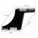 Pieptan contur barba, negru, 14x18x0.3 cm, sablon pentru modelarea barbii, translucid