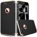 Husa telefon iphone 8 ofera protectie 3in1 ultrasubtire + folie sticla luxury 360 black