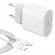 Incarcator fast charge 20w cu cablu de date 1m type-c to lightning, compatibil cu apple iphone 14/ 14 pro/ 14 pro max/ 12/ 12 pro/ 12 pro max/ 11/ 11 pro/11 pro max, alb