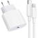 Incarcator fast charge compatibil cu iphone, 20w pd type c cu cablu usb c lightning de 1 metru