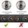 Set 4 butoane aragaz, metal, 40 mm, argintiu