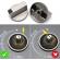 Set 4 butoane pentru aragaz/cuptor, zinc, 6 mm, argintiu/negru