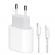 Set incarcator 20 w, compatibil cu apple, port usb-c, fast charging, si cablu de la usb-c la lightning, lungime 1m, compatibil cu iphone 11 / 11 pro / 11 pro max / xs max / xs / x / xr / 8 / 8 plus, alb