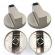 Set de 4 butoane aragaz, argintiu