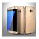 Husa samsung galaxy s7 edge full cover 360 auriu + folie de protectie