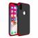 Husa protectie pentru iphone x, negru-rosu, fullbody fata-spate, hard case