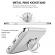 Husa telefon iphone 6/6s plus ofera protectie 3in1 ultrasubtire - silver s ring