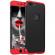Husa telefon iphone 8 plus ofera protectie completa 3in1 ultrasubtire lux black&red matte