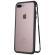 Husa apple iphone 8 plus magnetica 360 grade black, mystyle perfect fit cu spate de sticla securizata premium+folie de sticla gratis