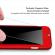 Husa full cover 360° (fata + spate + folie sticla) pentru iphone 7, red