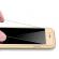 Husa full cover 360° (fata + spate + geam sticla) pentru iphone 6 / 6s, gold