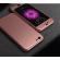 Husa ipaky fashion - full protection 360 - iphone 6 plus / 6s plus (rose gold) cu folie protectie ecran