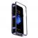 Husa magnetica cu spate din sticla cu rama metalica compatibila cu iphone 7 plus / 8 plus - negru