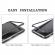 Husa magnetica cu spate din sticla cu rama metalica compatibila cu iphone 7 plus / 8 plus - negru