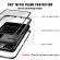 Husa magnetica cu spate din sticla cu rama metalica compatibila cu iphone 7 plus / 8 plus - negru