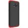 Carcasa samsung galaxy s7 edge, mystyle, 360° 3in1 negru-rosu