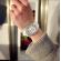 Ceas activ led - jocuri de lumina 7 culori - 4 moduri flash - mystyle fashion crystal clasic watch