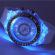 Ceas activ led - jocuri de lumina 7 culori - 4 moduri flash - mystyle fashion crystal clasic watch