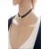Choker mystyle fashion black duble - colier elegant pentru gat - black delux