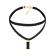 Choker mystyle fashion black duble delux - colier elegant pentru gat