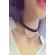 Choker mystyle fashion black pyramid - colier elegant pentru gat