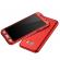 Husa 360° matte full protection - samsung galaxy a3 2017 - rosu - (fata + spate + geam sticla)