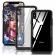 Husa apple iphone xs max magnetica 360 grade negru, perfect fit cu spate de sticla securizata premium + folie