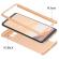 Husa full cover 360° (fata + spate) pentru samsung galaxy s8 plus, gold