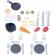 Bucatarie smoby tefal evolutive albastru cu accesorii