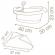 Cadita pentru papusa smoby baby nurse baleno bath roz cu accesorii