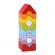 Set constructii din lemn 10 piese cubika - turn