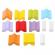 Set constructii din lemn 12 piese cubika - turn