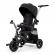 Tricicleta pentru copii kinderkraft easytwist black cu scaun reversibil si copertina protectie uv