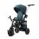 Tricicleta pentru copii kinderkraft easytwist midnight green cu scaun reversibil si copertina protectie uv