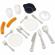 Bucatarie smoby life pentru casuta de exterior cu 17 accesorii