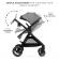 Carucior kinderkraft esme 3 in 1 moonlight grey