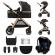 Carucior kinderkraft esme 3 in 1 pure black