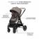 Carucior kinderkraft esme 3 in 1 sand beige