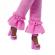 Papusa barbie deluxe style  cu salopeta roz si par impletit