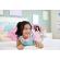 Papusa barbie fashionistas bruneta cu rochie roz in carouri