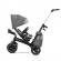Tricicleta pentru copii kinderkraft easytwist platinum grey cu scaun reversibil si copertina protectie uv