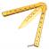 Briceag fluture ideallstore®, future wings, otel inoxidabil, 24 cm, auriu