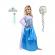 Set rochie si accesorii elsa frozen, ideallstore®, 5-7 ani, albastru, halloween