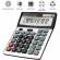 Calculator de birou cl-1200v, alimentare dubla solar si baterie,12 cifre, display mare, design colorat, functii financiare