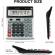 Calculator de birou cl-1200v, alimentare dubla solar si baterie,12 cifre, display mare, design colorat, functii financiare